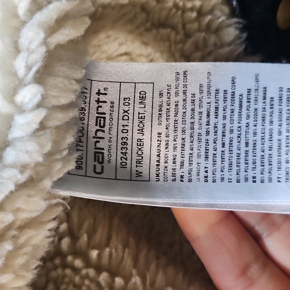 Carhartt Women's WIP Trucker Jacket lined with sherpa - Picture 6 of 6